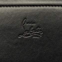 Pre Owned حقيبة كتف كريستيان لوبوتان بالوما مرصعة بنقشة جلد الفهد الأسود وبراءة واكسسوارات جلدية