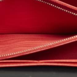 مملوكة مسبقًا حقيبة كلتش كريستيان لوبوتان بالوما لوف جلد مزخرف وسويدي مع سلسلة