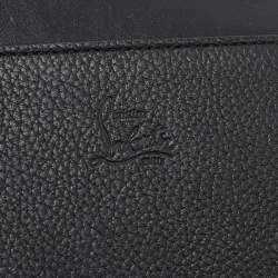 مملوكة مسبقًا حقيبة كلتش كريستيان لوبوتان بالوما لوف جلد مزخرف وسويدي مع سلسلة