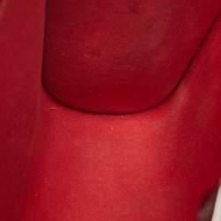 Pre Owned حقيبة كلتش كريستيان لوبوتان بالميت سوداء شامواه بسلسلة