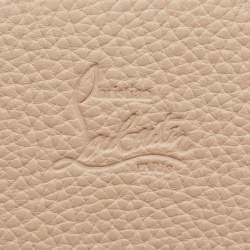 Pre Owned حقيبة كلاتش كريستيان لوبوتان سلسلة بالوما مطرزة جلد وجلاد لامع