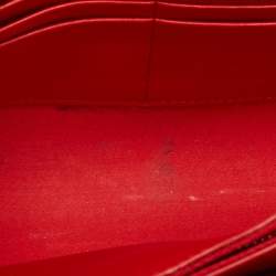 Pre Owned حقيبة كلاتش كريستيان لوبوتان سلسلة بالوما مطرزة جلد وجلاد لامع