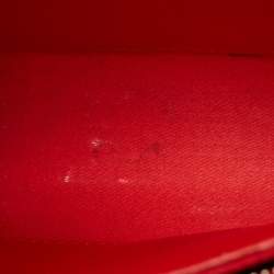 Pre Owned حقيبة كلاتش كريستيان لوبوتان سلسلة بالوما مطرزة جلد وجلاد لامع