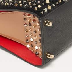 Pre Owned Christian Louboutin Paloma Medium Multicolor Mixed Leather Tote