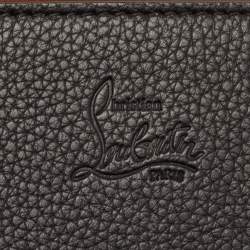 مملوكة مسبقًا Christian Louboutin Paloma Brown/Black Leopard Print Suede and Leather Chain Clutch