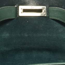 مملوكة مسبقًا Christian Louboutin Rubylou Crystals Green Leather Flap Bag