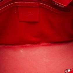 Pre Owned Christian Louboutin Paloma Spiked Medium Grey Suede and Leather Tote