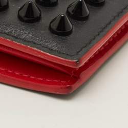 Pre Owned Christian Louboutin Paros Black Leather Bifold Wallet