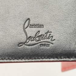 Pre Owned Christian Louboutin Paros Black Leather Bifold Wallet
