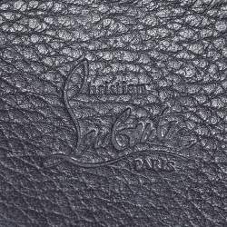 مملوكة مسبقًا حقيبة يد كريستيان لوبوتان بالوما مسامير جلد سوداء/حمراء صغيرة