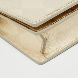 مملوكة مسبقًا Christian Louboutin Bettina Gold Leather Chain Clutch