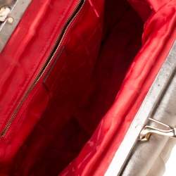 Christian Louboutin Metallic Leather Loubinette Hobo