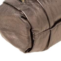 Christian Louboutin Metallic Leather Loubinette Hobo