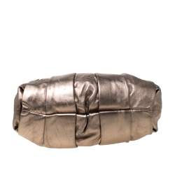 Christian Louboutin Metallic Leather Loubinette Hobo