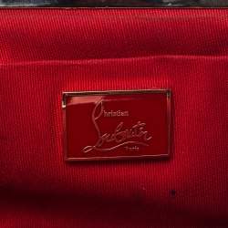 مملوكة مسبقًا حقيبة كلتش كريستيان لوبوتان لوبي لولا ساتان أسود