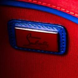 Christian Louboutin Blue Leather Mini Passage Top Handle Bag