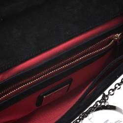 Pre Owned Christian Louboutin Black Patent Leather Riviera Clutch