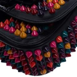 Christian Louboutin Black Leather Mini Spiked Sweet Charity Shoulder Bag