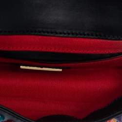 Christian Louboutin Black Leather Mini Spiked Sweet Charity Shoulder Bag