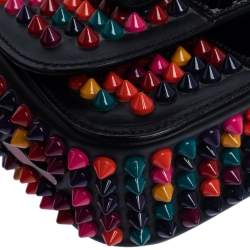Christian Louboutin Black Leather Mini Spiked Sweet Charity Shoulder Bag