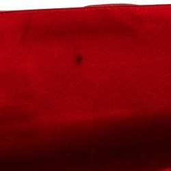 Christian Louboutin Red Satin Clutch