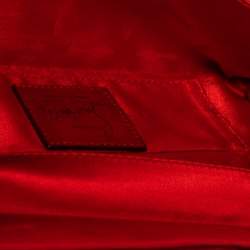 Christian Louboutin Red Satin Clutch