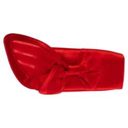 Christian Louboutin Red Satin Clutch