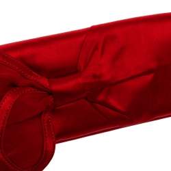 Christian Louboutin Red Satin Clutch