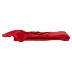 Christian Louboutin Red Satin Clutch