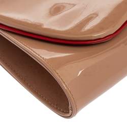Christian Louboutin Nude Patent Leather So Kate Clutch