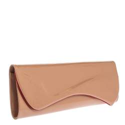 Christian Louboutin Nude Patent Leather So Kate Clutch