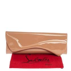 Christian Louboutin Nude Patent Leather So Kate Clutch