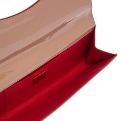 Christian Louboutin Nude Patent Leather So Kate Clutch