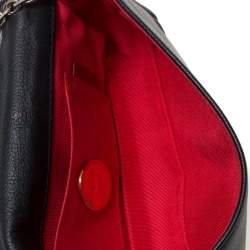 Christian Louboutin Black Leather Artemis Studded Shoulder Bag