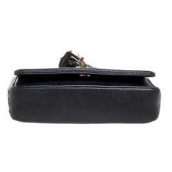 Christian Louboutin Black Leather Artemis Studded Shoulder Bag
