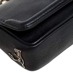 Christian Louboutin Black Leather Artemis Studded Shoulder Bag