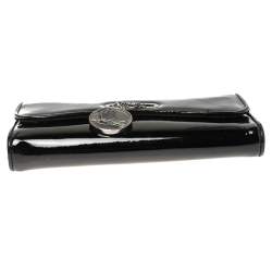 Christian Louboutin Black Patent Leather Riviera Clutch