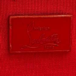 Christian Louboutin Tan Python Cleo Clutch