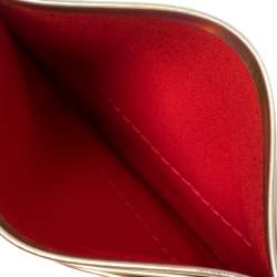 Christian Louboutin Silver Holographic Leather Card Holder