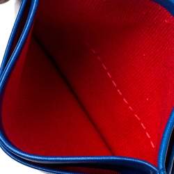 Christian Louboutin Electric Blue Leather Kios Rockstud Card Holder 