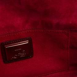 Christian Louboutin Red Patent Leather Vero Dodat Chain Clutch