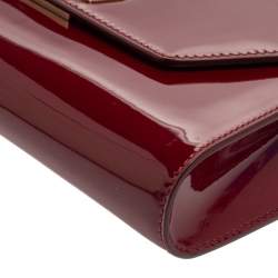 Christian Louboutin Red Patent Leather Vero Dodat Chain Clutch