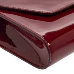 Christian Louboutin Red Patent Leather Vero Dodat Chain Clutch