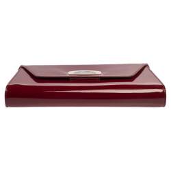 Christian Louboutin Red Patent Leather Vero Dodat Chain Clutch