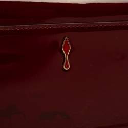 Christian Louboutin Red Patent Leather Vero Dodat Chain Clutch