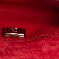 Christian Louboutin Red Patent Leather Vero Dodat Chain Clutch