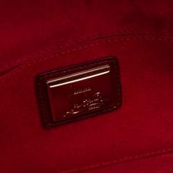 Christian Louboutin Red Patent Leather Vero Dodat Chain Clutch