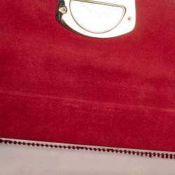 Christian Louboutin Red Patent Leather Vero Dodat Chain Clutch