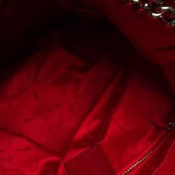 Christian Louboutin Neon Pink Patent Leather Chain Tote 