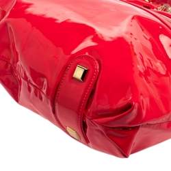 Christian Louboutin Neon Pink Patent Leather Chain Tote 